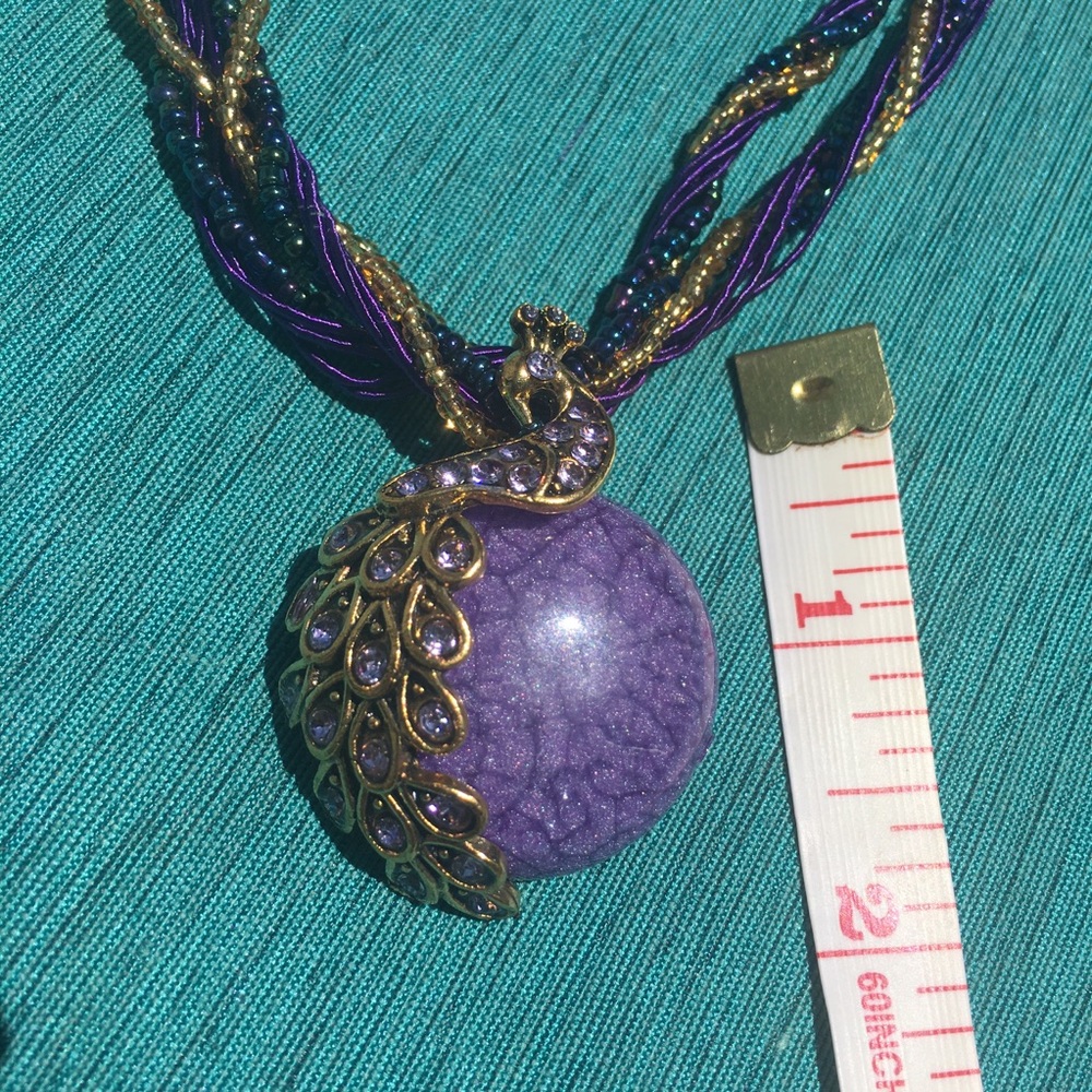 (T1) Peacock Necklace - Picture 4 of 5